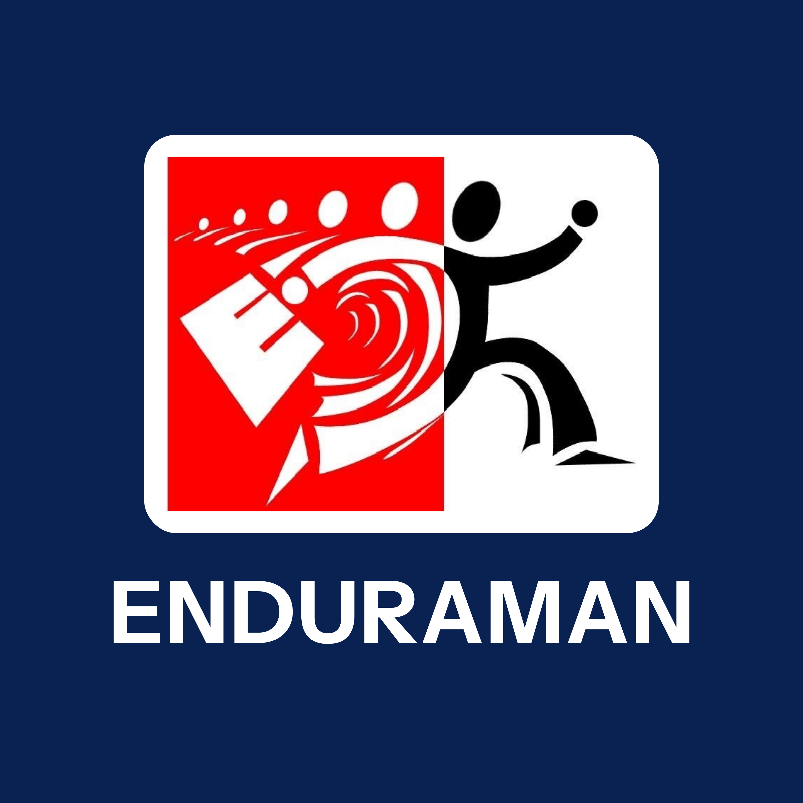 Enduraman mark and wordmark, dark