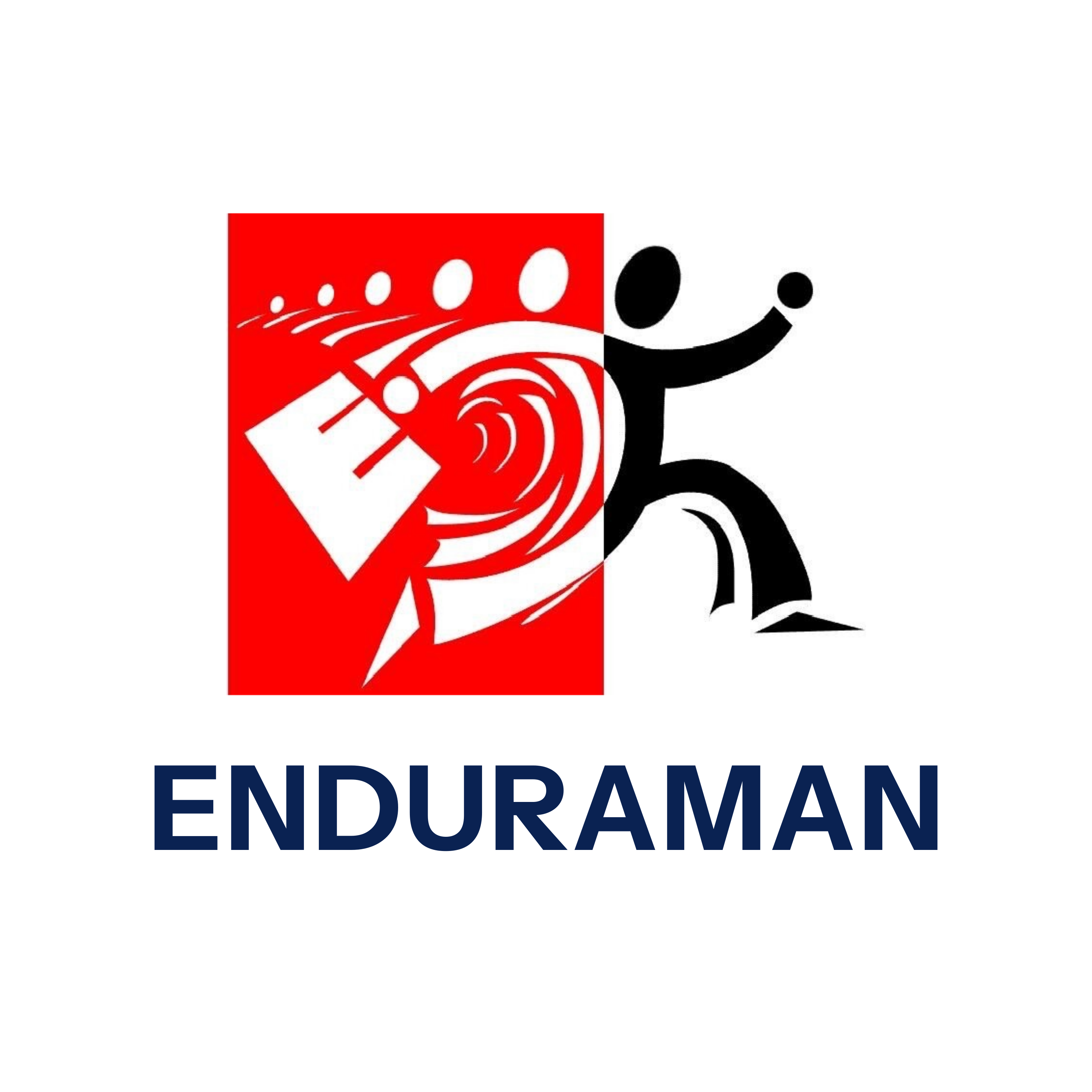 Enduraman mark and wordmark, light